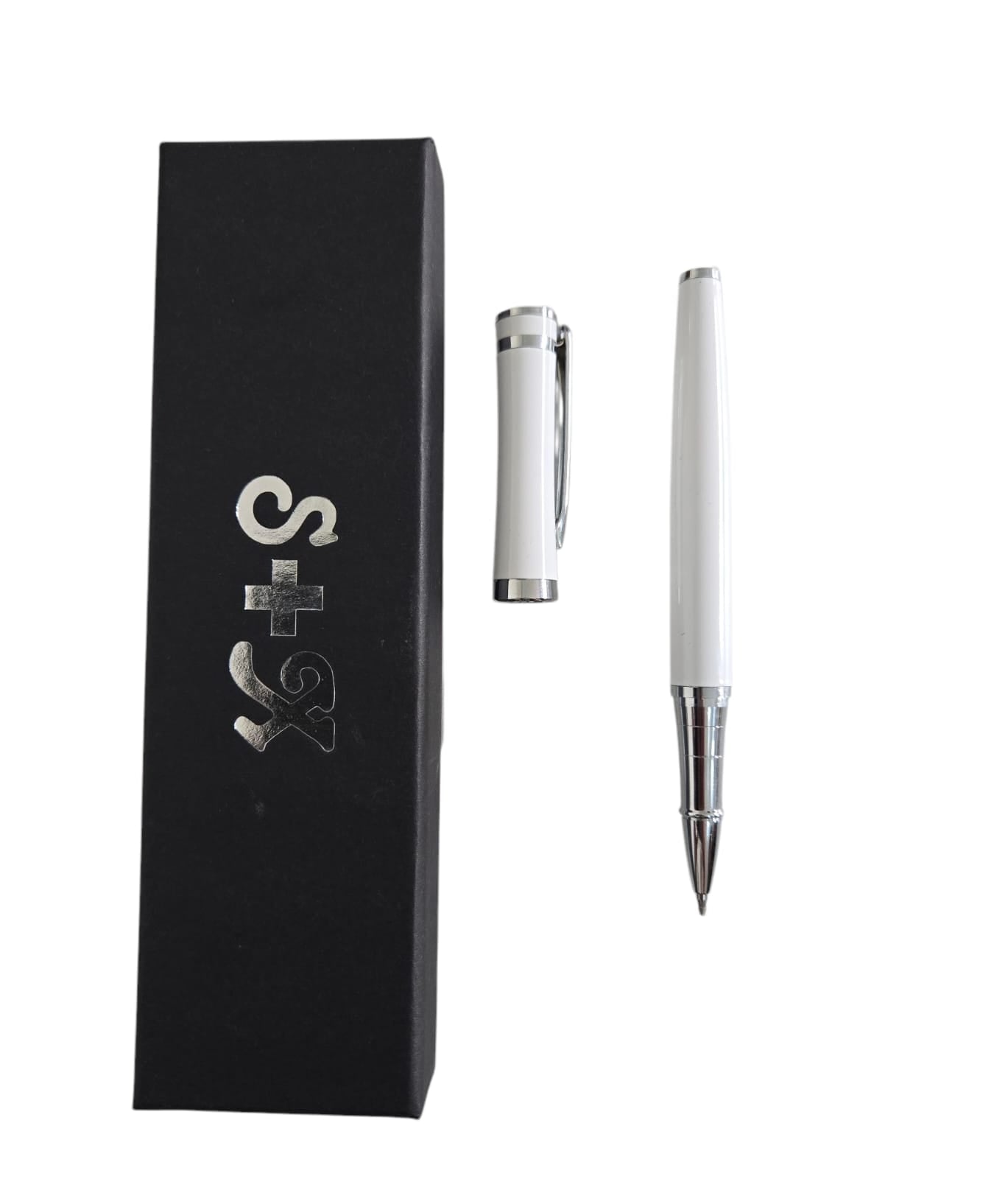 Boligrafo Pluma en estuche S+X - Blanco