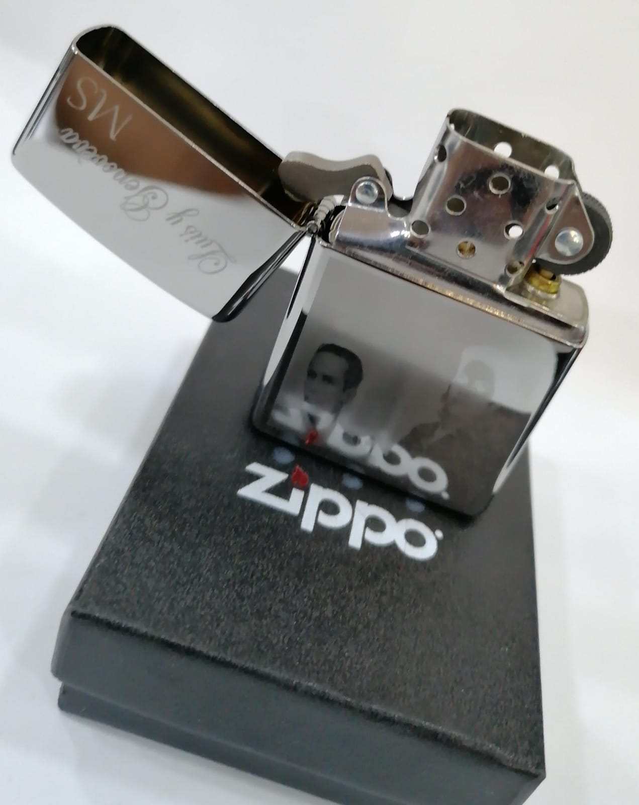 Encendedor Zippo Original En Oferta Por Errores De Grabado - Cromo Espejo
