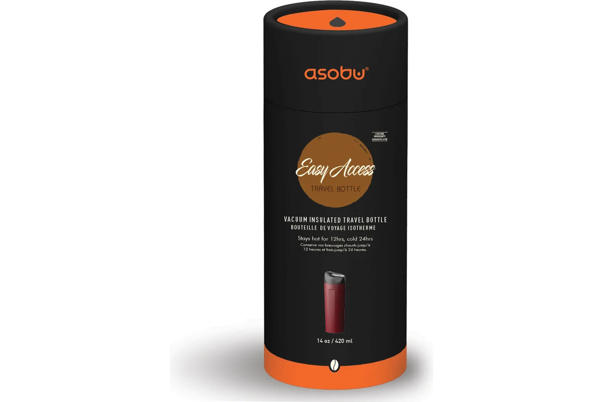 Termo Asobu Easy Access V650 420ml Doble Pared Al Vacio - Acero