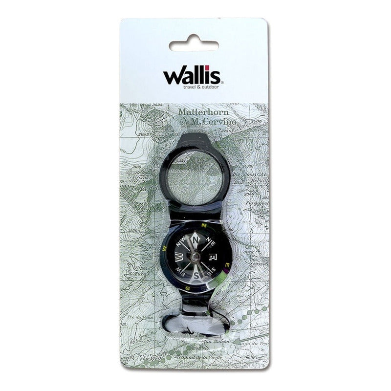 Brújula Wallis Profesional Plegable Bolsillo Tapa Cristal