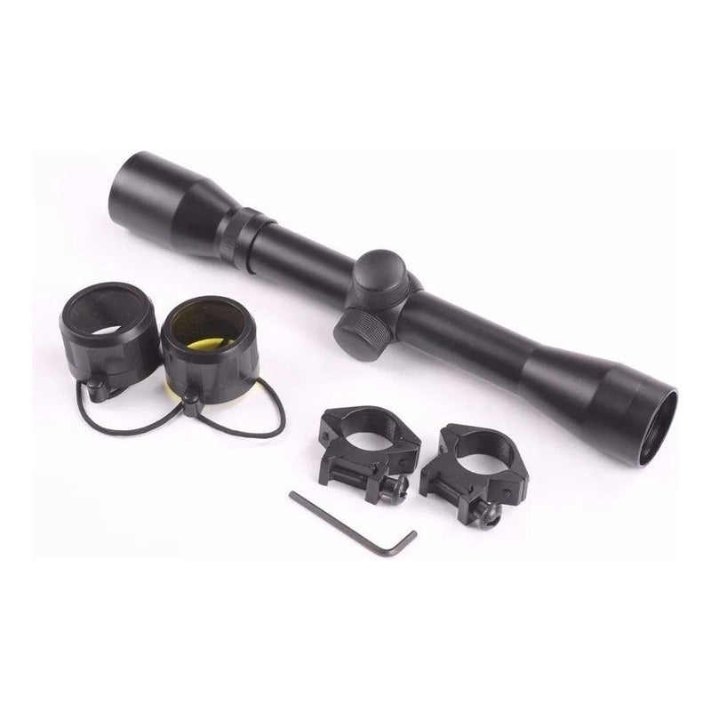 Mira Telescopica 3-9x40 Nakashi Para Armas Deportivas Color Negro