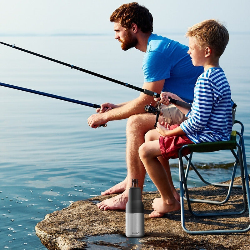 Termo Asobu V/colores Portabotellas Portalatas Doble Pared