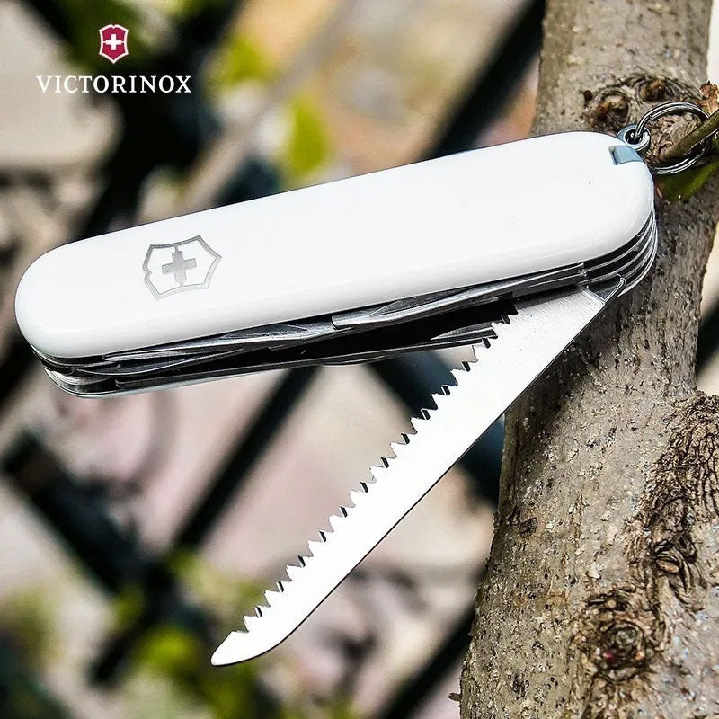 Navaja Victorinox Huntsman Blanca 15 Usos Con Funda+ Cordón