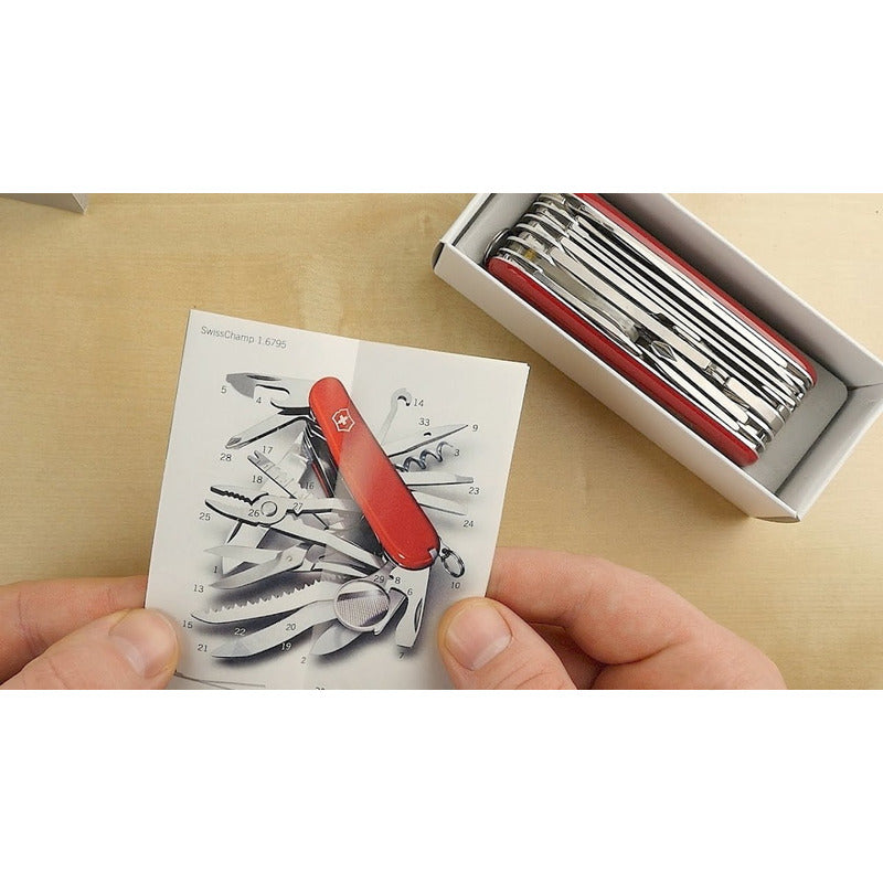 Navaja Victorinox Swiss Champ Roja 33 Usos 1.6795