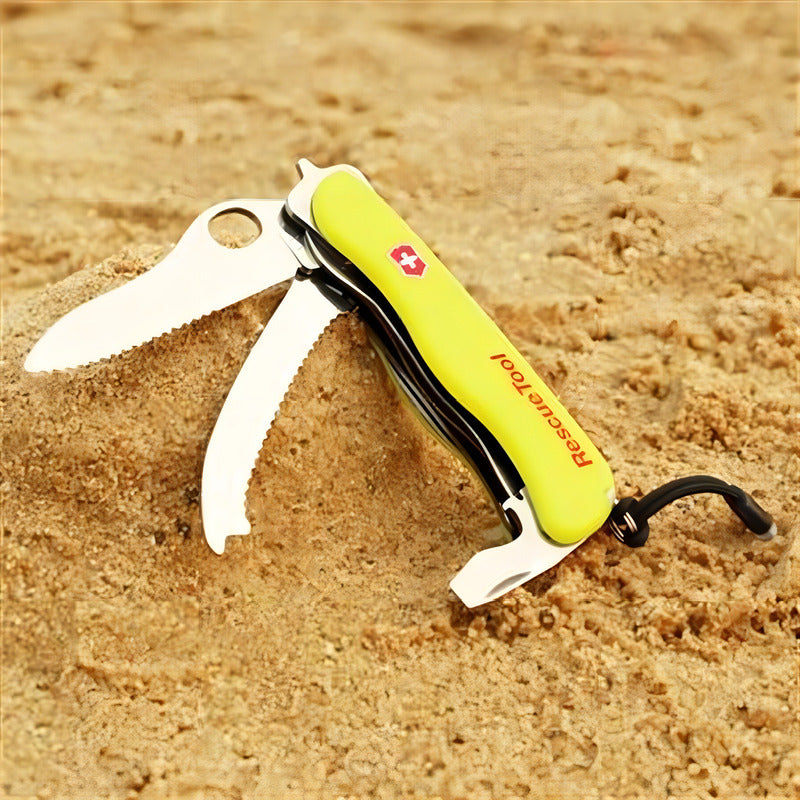 Herramienta De Rescate Victorinox, Color Amarillo, Multiherramienta, 13 Funciones