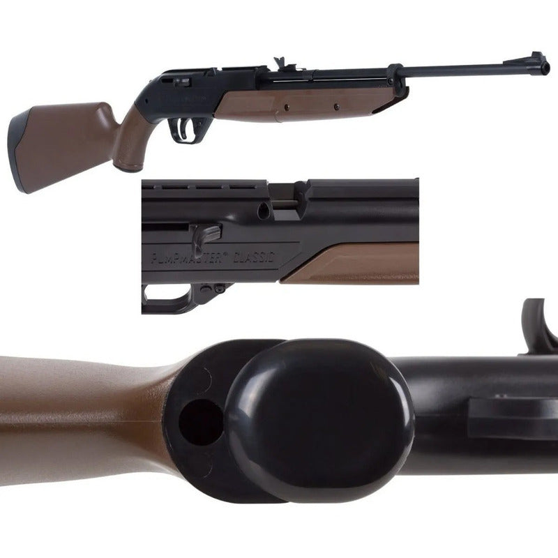 Rifle Bombeo Crosman Kit Incluye Mira 4x20, Municiones y Anteojos
