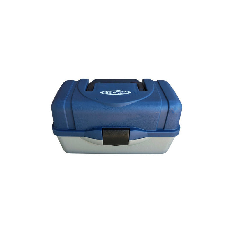 Caja De Pesca Storm 2 Charolas Azul