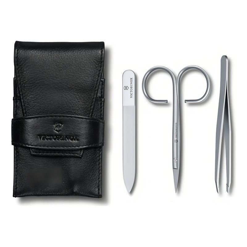 Set De Manicura Victorinox® De Lujo Con Estuche De Piel
