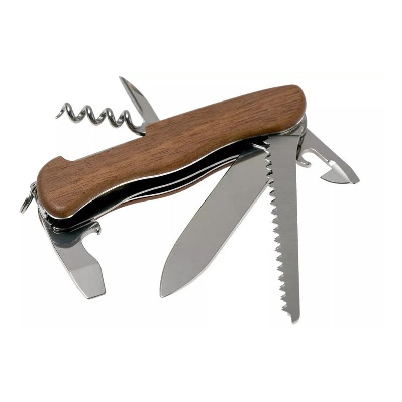 Victorinox Navaja Forester Wood, Marrón, 10 Usos