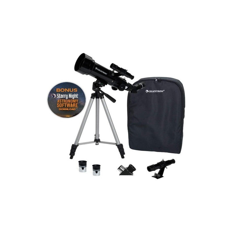 Telescopio Celestron 70mm Travel Scope Con Maleta Color Negro