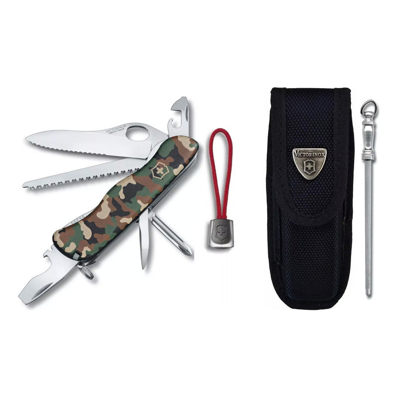 Navaja Suiza Victorinox Military One Hand Funda Y Cordon Inc