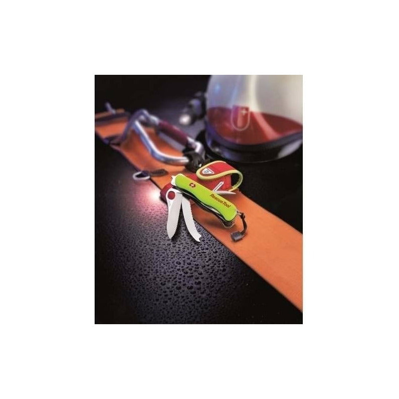 Navaja De Rescate victorinox Amarilla Con Personalizado Laser en Hoja