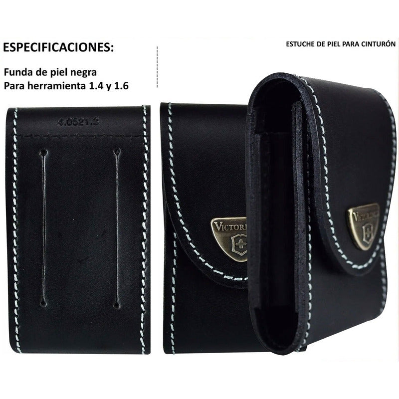 Navaja Victorinox Swisschamp, Funda Piel Y Cordon + Grabado