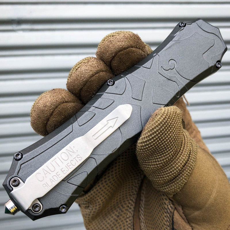 Navaja Táctica Smith & Wesson 2 Filos Sale Por Delante Autom
