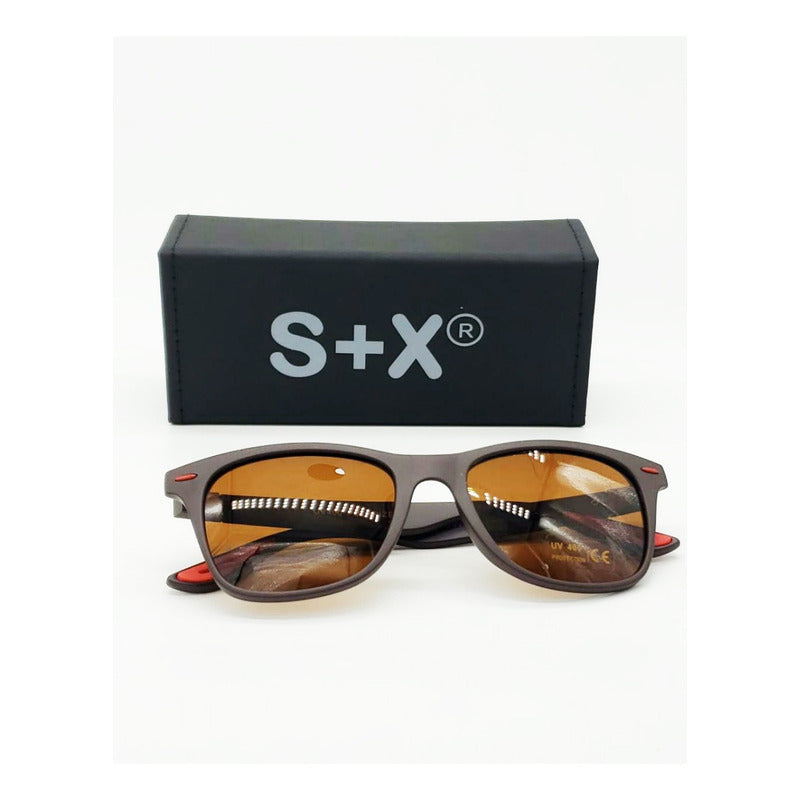 Lentes De Sol S+X Deportivos Polarizados Anti-uv Moda Hombre