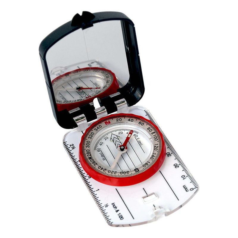Brújula Profesional Plegable Con Espejo Marca Wallis C270315