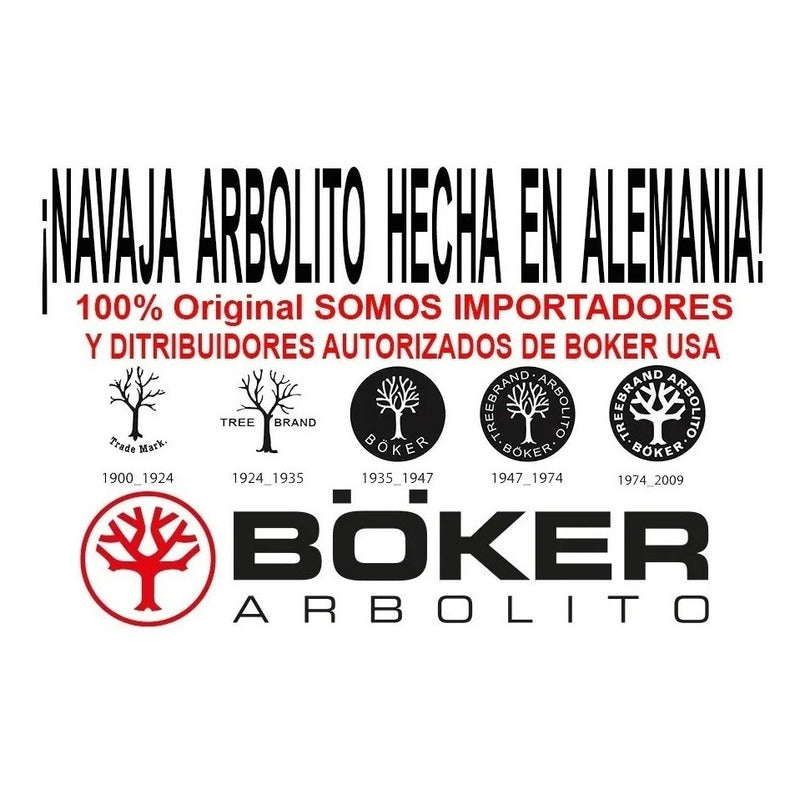 Navaja Boker Del Arbolito Original Roja Razor Jack Red