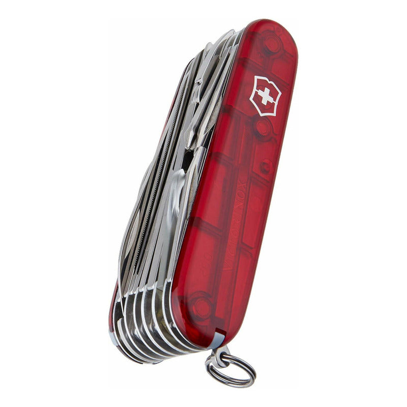 Victorinox Navaja De Bolsillo Swiss Champ 33 Usos Color Rojo Traslúcido