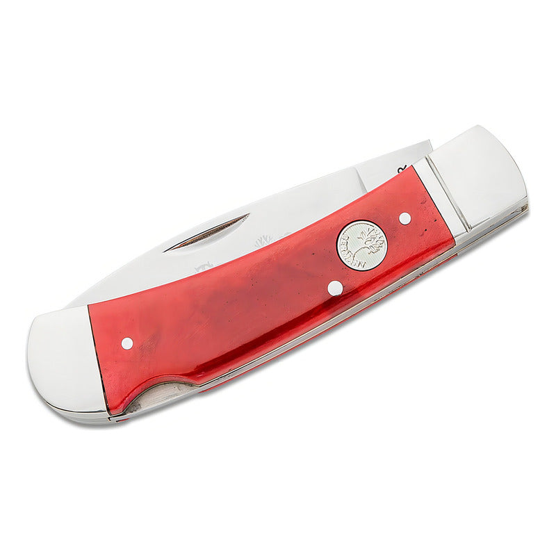 Navaja Boker Arbolito Ts 2.0 Lockback Hueso Personalizada Color Rojo