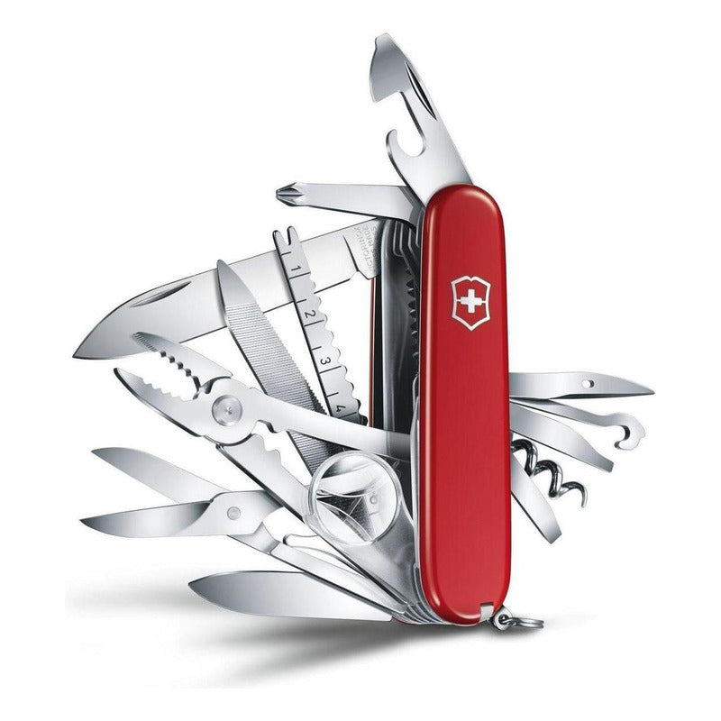 Navaja Multiherramienta Victorinox Swiss Champ Roja Con 33 Funciones