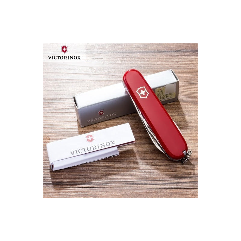 Kit de Navaja Victorinox Swiss Army Tinker Con Funda, Cordón y minichaira