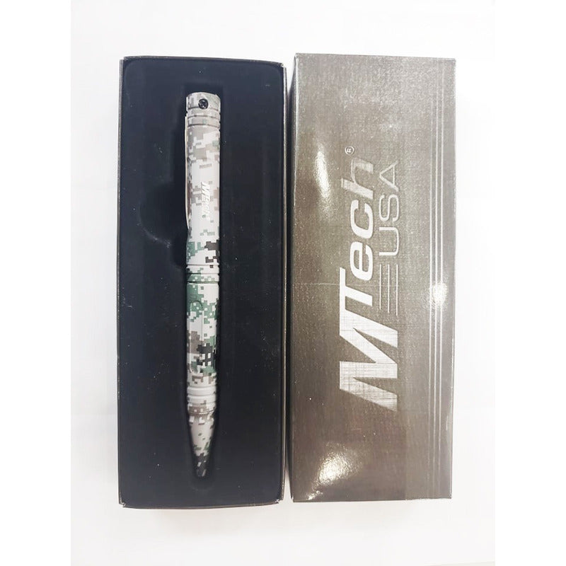 Boligrafo Pluma Tactica Militar Con Navaja Mtech