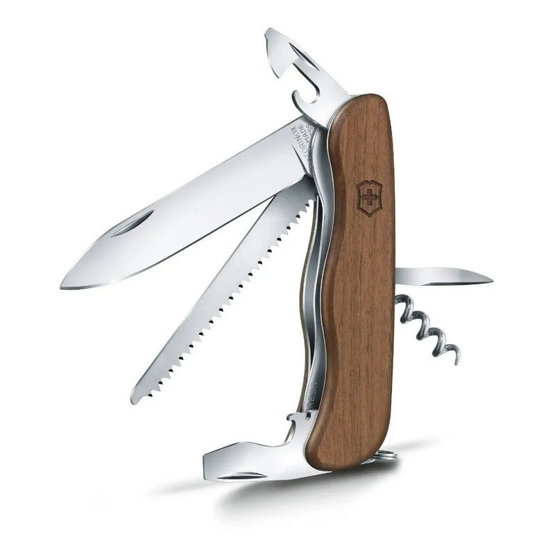Victorinox Navaja Forester Wood, Marrón, 10 Usos