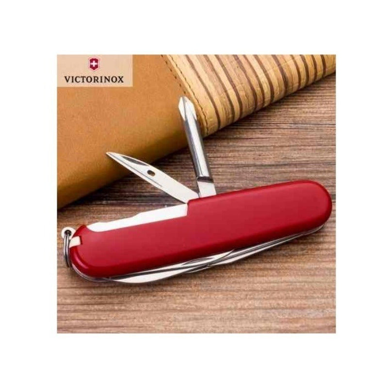 Kit de Navaja Victorinox Swiss Army Tinker Con Funda, Cordón y minichaira