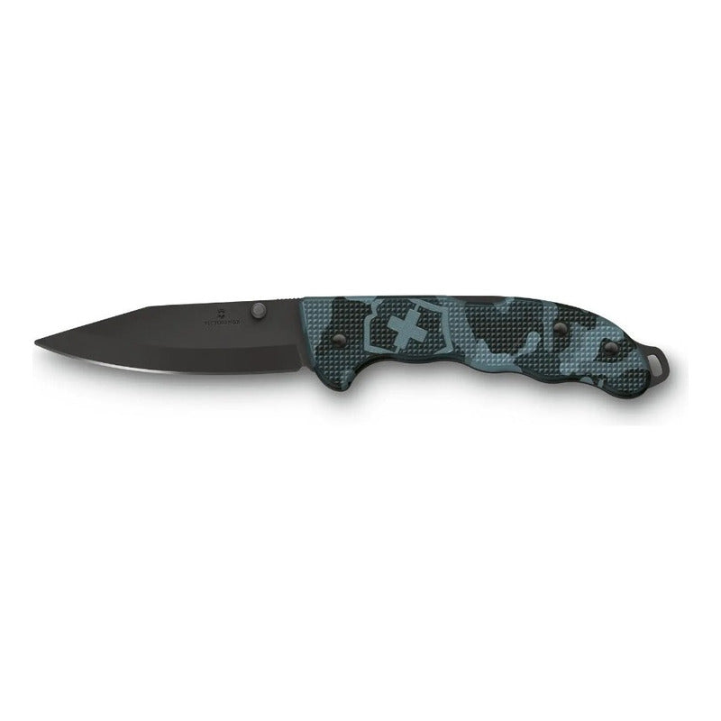Navaja Multiuso Victorinox 0.9425.ds222 Color Azul Clamuflaje Con 4 Herramientas