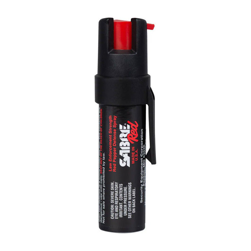 Gas Pimienta 22 Gramos Color Negro Marca Sabre Con Clip Para Fijarlo