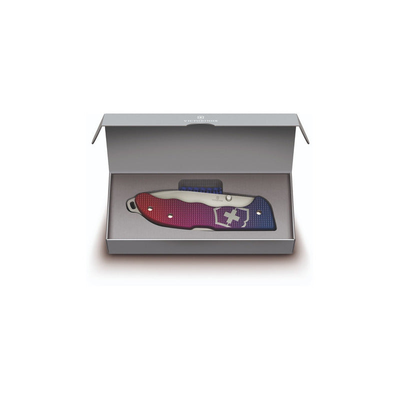 Victorinox Navaja Evoke Alox, 5 Usos, Bicolor Azul/Roja