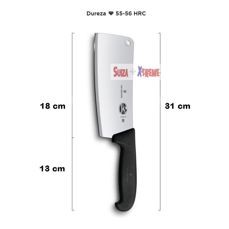 Cuchillo Hacha Victorinox De Cocina 18 Cm De Hoja 5.4003.18