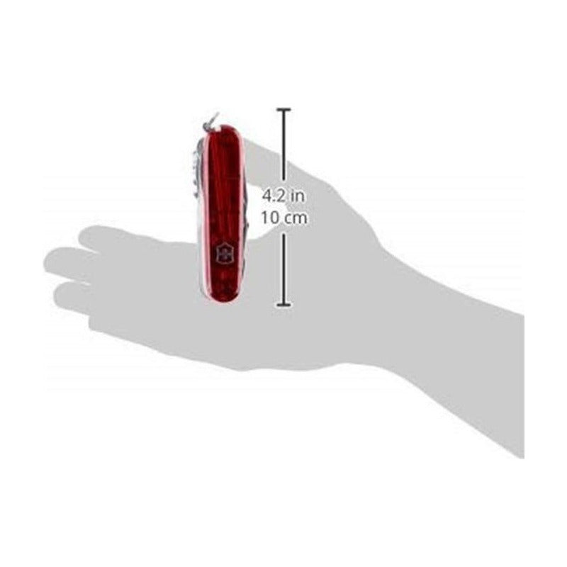 Victorinox Navaja De Bolsillo Swiss Champ 33 Usos Color Rojo Traslúcido