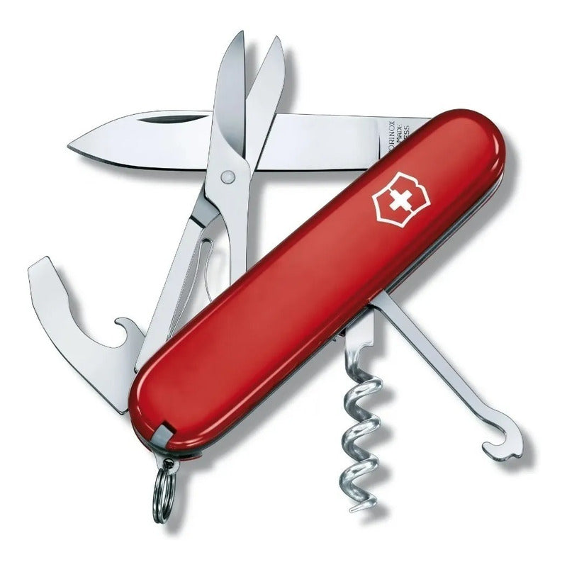 Navaja Victorinox A Compact, Rojo 1.3405 Con Funda Y Cordon