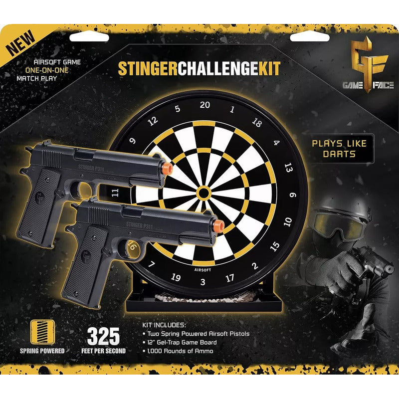 Kit De Pistolas Airsoft De Resorte Tiro Al Blanco Con Target