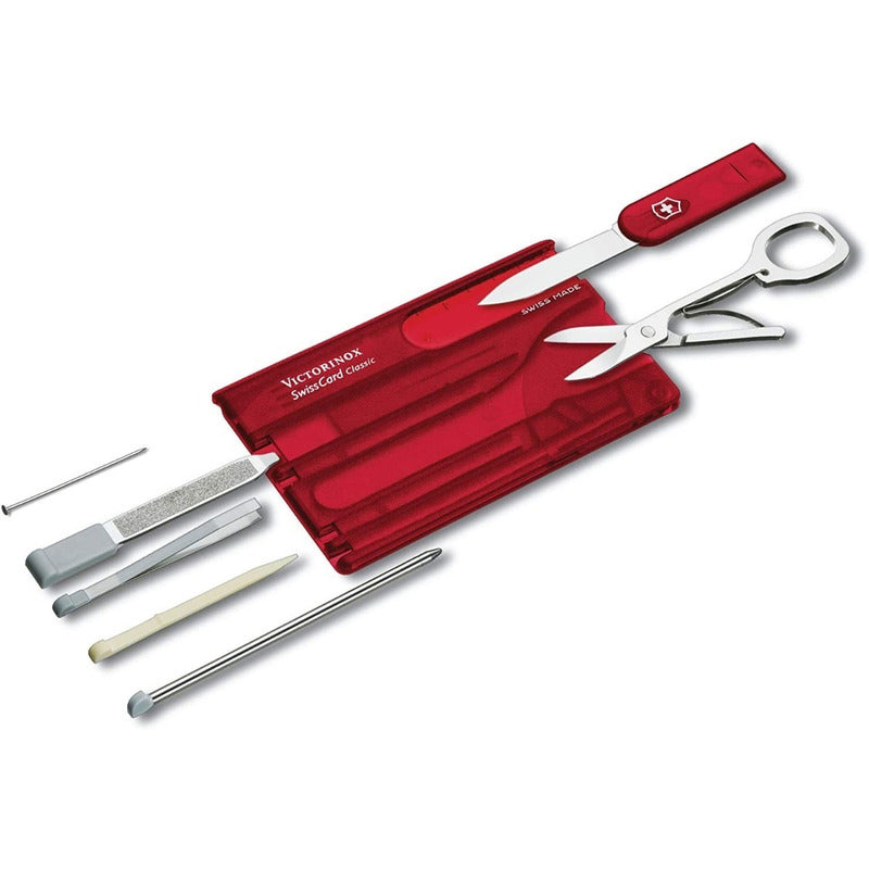 Swiss Card Roja Transparente Victorinox 0.7100.t