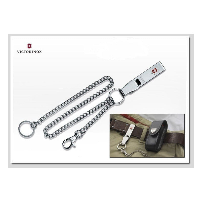 Cadena Llavero Multiclip Victorinox 4.1860 Para Cartera, Navaja, Llaves