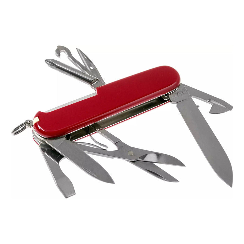 Navaja Multiherramienta Victorinox Navaja Super Tinker 1.4703 Roja Con 14 Funciones Color Rojo
