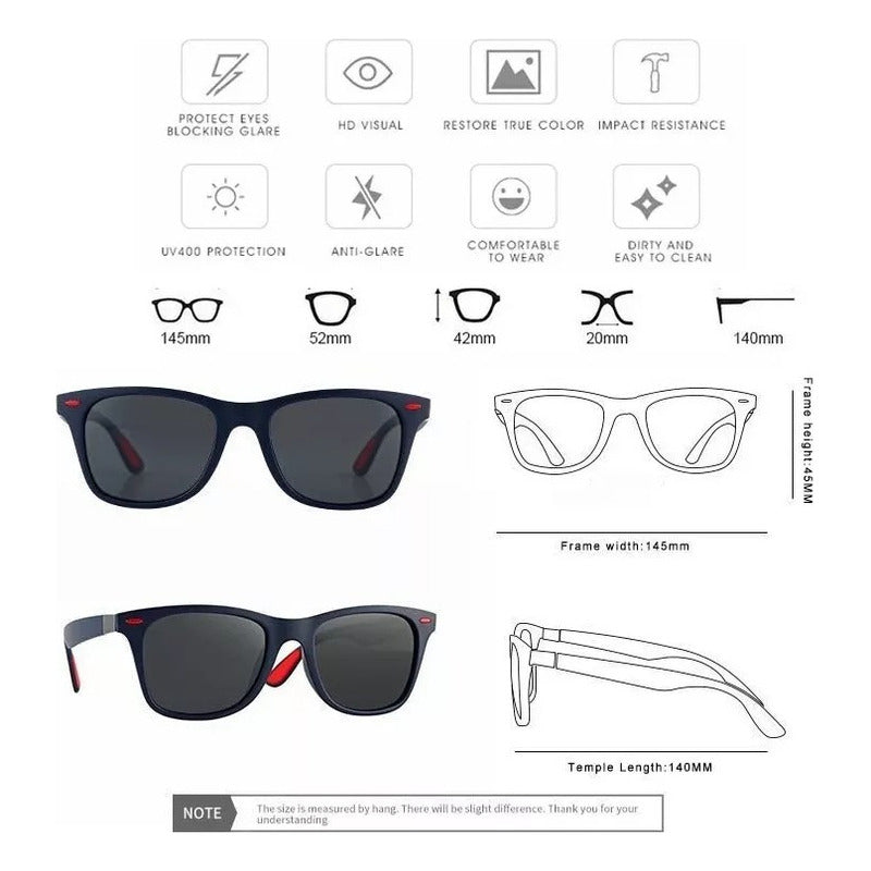 Lentes De Sol S+X Deportivos Polarizados Anti-uv Moda Hombre