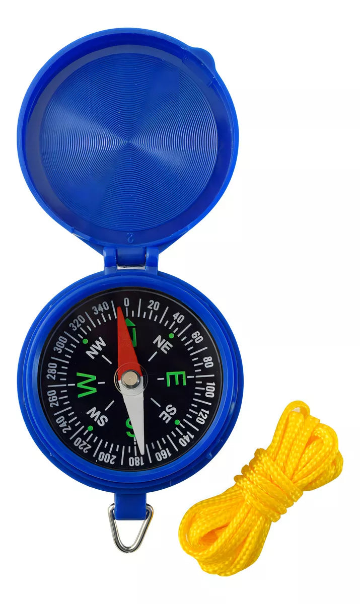 Brújula Escolar C270203 De Pvc Azul Con Cordón Para Colgar Wallis