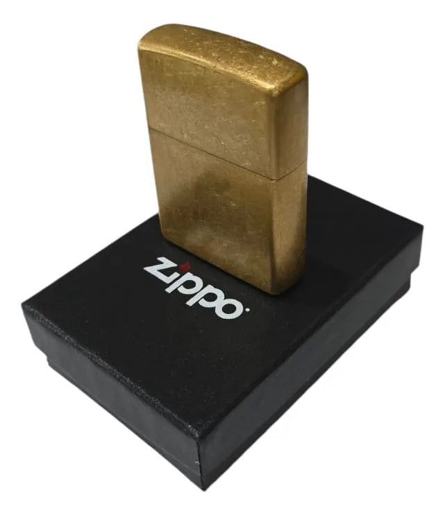 Encendedor Zippo Original En Oferta Por Errores De Grabado - Dorado Vintage