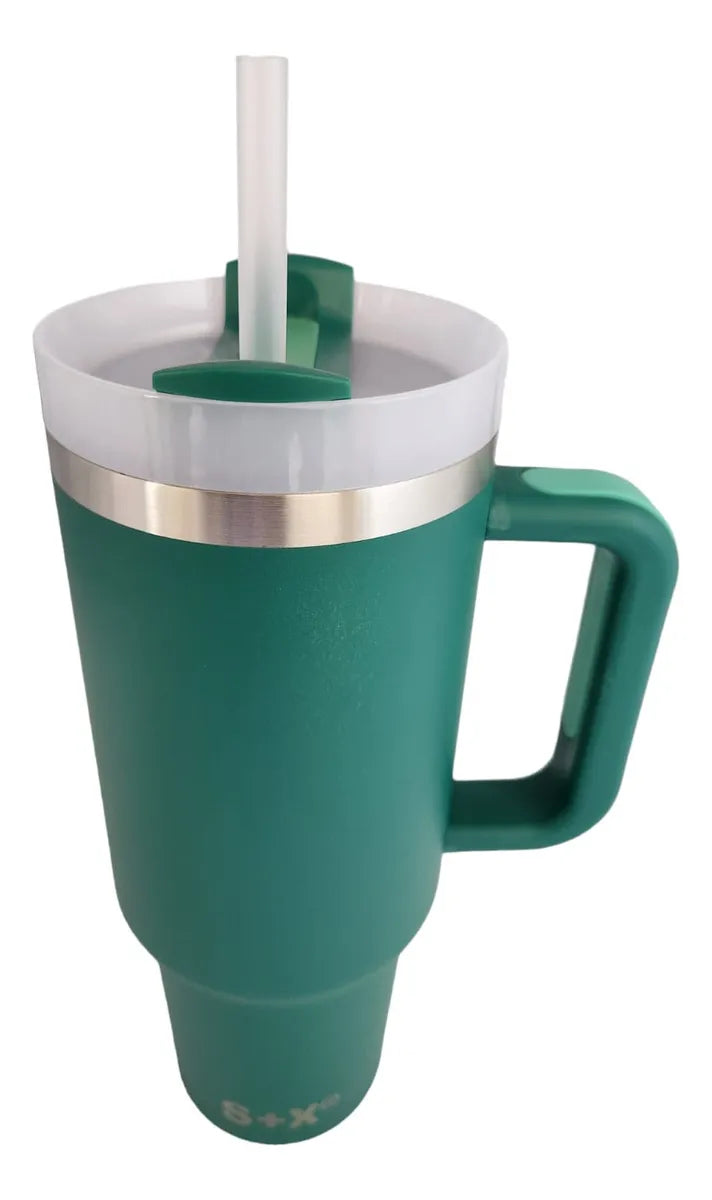Termo S + X Adventure Quencher 40oz / 1180ml Doble Pared - Verde Oscuro