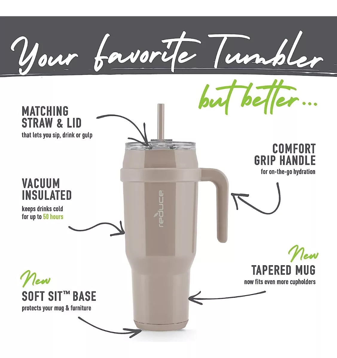 Termo Reduce Cold-1 2.0 Travel Mug Pc 50oz / 1478 Ml 18/8 Marrón