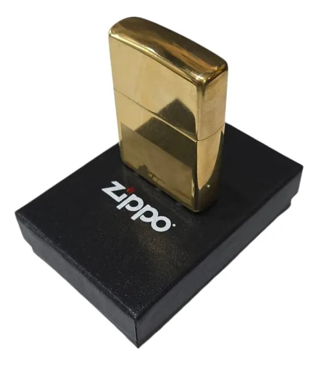 Encendedor Zippo Original En Oferta Por Errores De Grabado - Dorado Espejo
