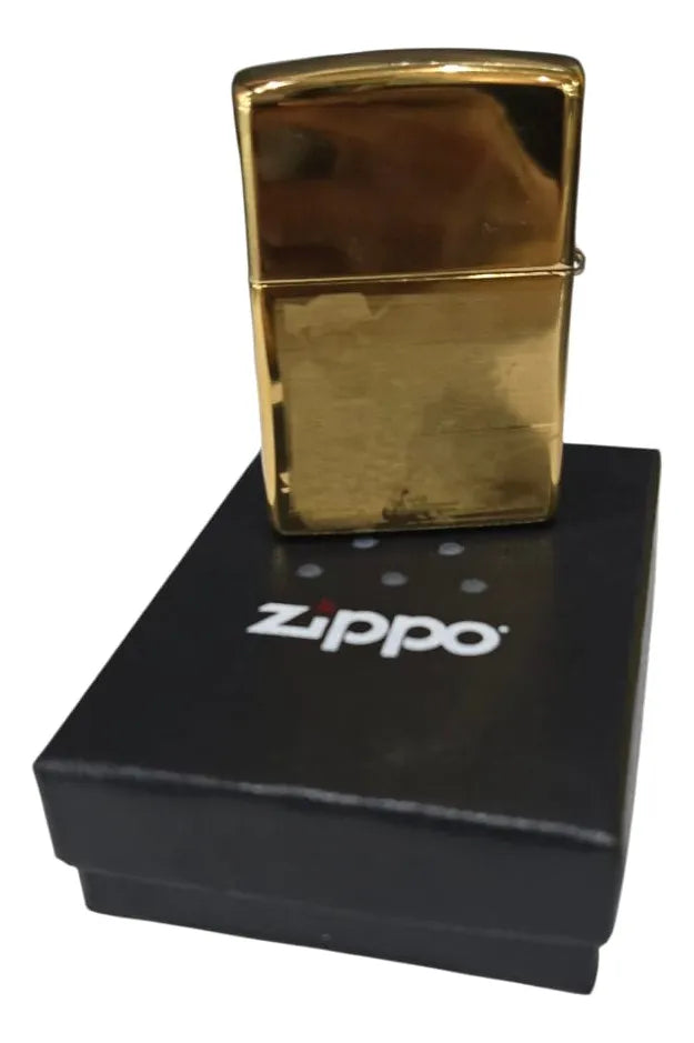 Encendedor Zippo Original En Oferta Por Errores De Grabado - Dorado Espejo