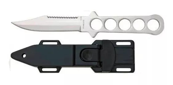 Cuchillo Inoxidable Para Buceo Con Funda Y Correas Md-1bs