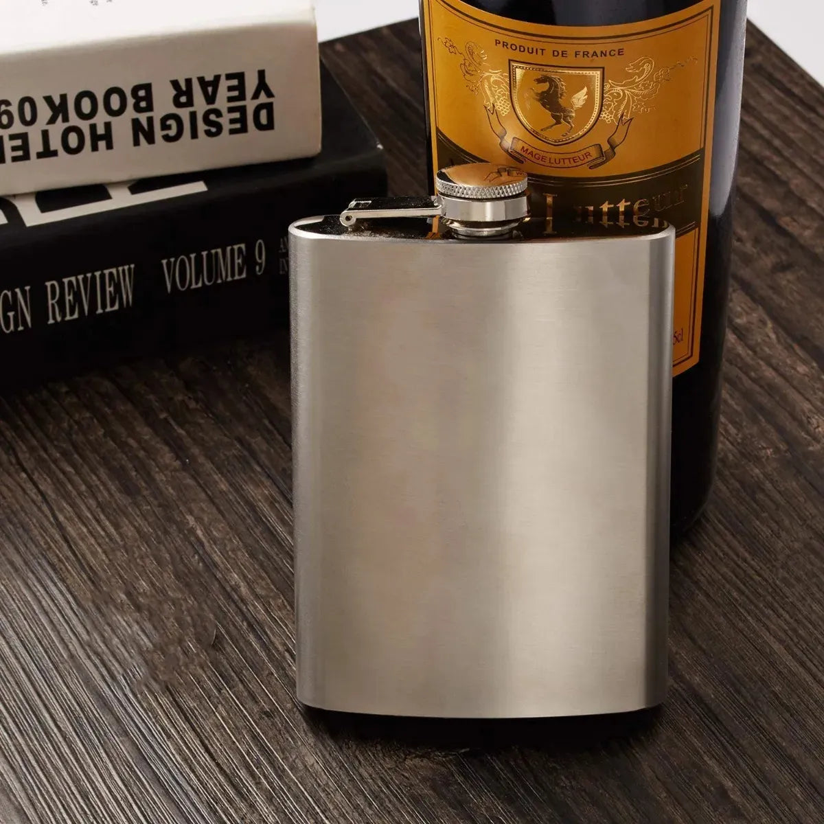 Licorera Anfora 7oz Bolsillo Acero Inoxidable Personalizada - Acero