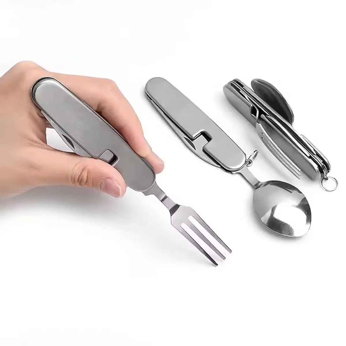 Set De Cubiertos Plegables S+X Campismo Viaje Navaja Multiuso Con Grabado Personalizado con Laser