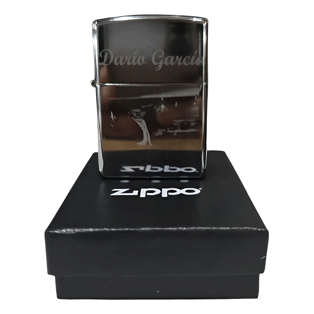 Encendedor Zippo Original En Oferta Por Errores De Grabado - Cromado Espejo