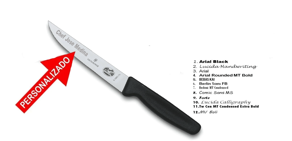Cuchillo Deshuesador Victorinox® Swiss Classic, 15cm De Hoja con Grabado Personalizado Laser en Hoja